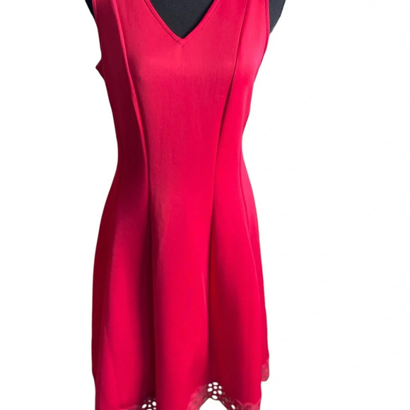 Donna Ricco Dresses & Skirts - Donna Ricco Lace Trimmed Fit and Flare Dress. Size:8